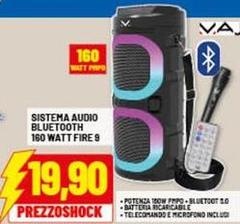 Majestic - Sistema Audio Bluetooth 160 Watt Fire 9