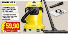 Kärcher - Aspirapolvere Con Contenitore 17Litri-KWD3