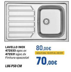 Solo - Lavello Inox 472533 Sgoc.sx