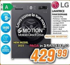 LG - Lavatrice F4NX1009NMB 