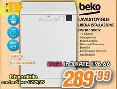 Beko - DVN05320W Libera Installazione 13 Coperti E