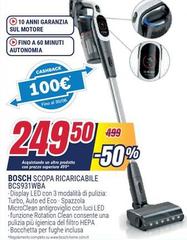Bosch - Scopa Ricaricabile BCS931WB
