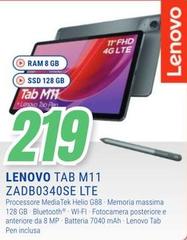 Lenovo - Tab M11 ZADB0340SE LTE