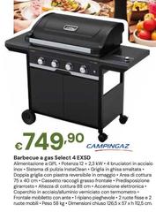 Campingaz - Barbecue A Gas Select 4 EXSD