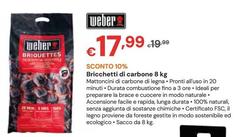 Weber - Bricchetti Di Carbone 8 Kg