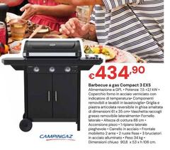 Campingaz - Barbecue A Gas Compact 3 EXS