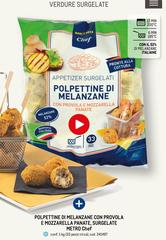 Metro chef - Polpettine Di Melanzane Con Provola E Mozzarella Panate Surgelate