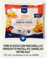 Metro chef - Fiori Di Zucca Con Mozzarella E Prosciutto Pastellati, Surgelati