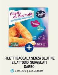 Garbo - Filetti Baccala Senza Glutine E Lattosio, Surgelati