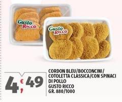 Rico - Cordon Bleu/Bocconcini/Cotoletta Classica/Con Spinaci Di Pollo Gusto Ricco