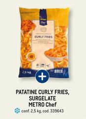 Metro chef - Patatine Curly Fries, Surgelate