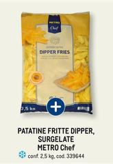 Metro chef - Patatine Fritte Dipper, Surgelate