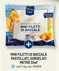 Metro chef - Mini Filetti Di Baccalà Pastellati, Surgelati