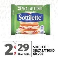 Sottilette - Senza Lattosio