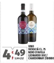 Fatascia - Vino  Nero D'avola Leonardo DOC/ Chardonnay Zibibbo
