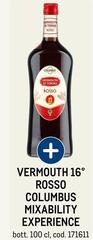 Vermouth -  16° Rosso Columbus Mixability Experience
