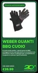 Weber - Guanti Bbq Cuoio