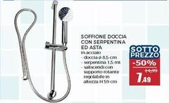 Asta - Soffione Doccia Con Serpentina Ed