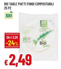 Bio -  Table Piatti Fondi Compostabili
