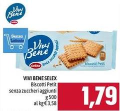 Selex - Vivi Bene Biscotti Petit Senza Zuccheri Aggiunti