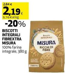 Misura - Biscotti Integrali Fibrextra