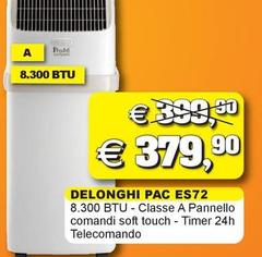 De Longhi - PAC ES72 Classic Condizionatore Portatile 65 dB 808 W Bianco