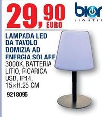 Bion Heating - Lampada Led Da Tavolo Domizia Ad Energia Solare