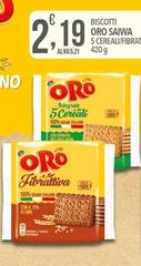 Oro saiwa - Biscotti 5 Cereali/Fibra