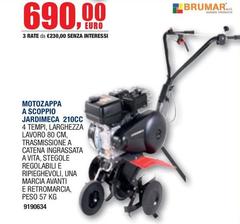 Brumar - Motozappa A Scoppio Jardimeca 210cc