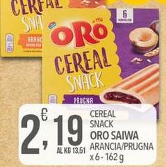 Oro saiwa - Cereal Snack