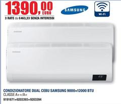 Samsung - Condizionatore Dual Cebu 9000+12000 Btu Classe A++/a