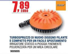 Turbospruzzo Di Nuovo Disegno Filante E Compatto Per Un Facile Spostamento