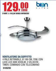 Bion Heating - Ventilatore Da Soffitto