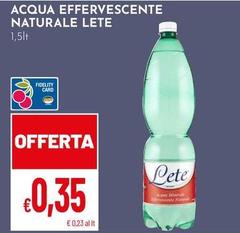 Lete - Acqua Effervescente Naturale