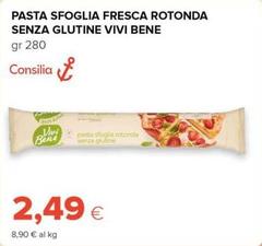 Consilia - Pasta Sfoglia Fresca Rotonda Senza Glutine Vivi Bene