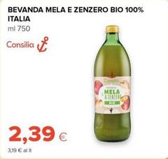 Consilia - Bevanda Mela E Zenzero Bio 100% Italia