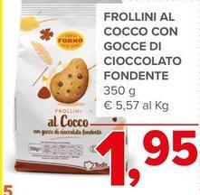 Frollini Al Cocco Con Gocce Di Cioccolato Fondente