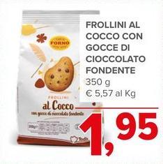 Frollini Al Cocco Con Gocce Di Cioccolato Fondente