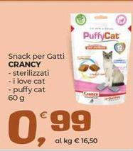 Crancy - Snack Per Gatti Sterilizzati
