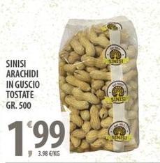 Sinisi - Arachidi In Guscio Tostate