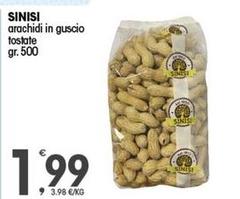 Sinisi - Arachidi In Guscio Tostate