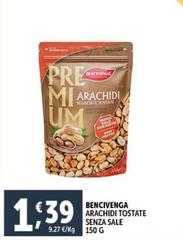 Bencivenga - Arachidi Tostate Senza Sale