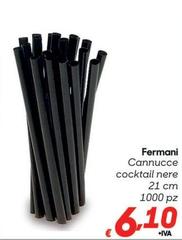Fermani Cannucce Cocktail Nere
