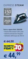 Ferro A Vapore Mod. DW4308