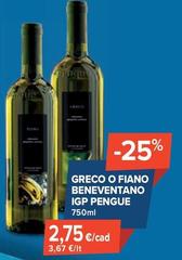Greco O Fiano Beneventano IGP Pengue