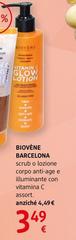 Biovène Barcelona - Scrub O Lozione Corpo Anti-Age E Illuminante Con Vitamina C Assort.