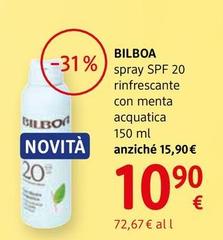 Bilboa - Spray Solare Spf 20 Rinfrescante Con Menta Acquatica 150 Ml