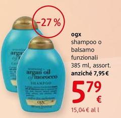 Ogx - Shampoo O Balsamo Funzionali 385 Ml, Assort.