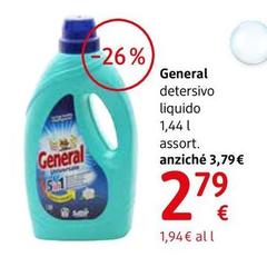 General - Detersivo Liquido 1,44 L Assort.