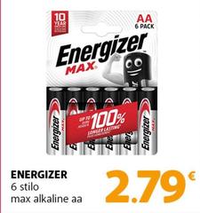 Energizer - 6 Stilo Max Alkaline Aa